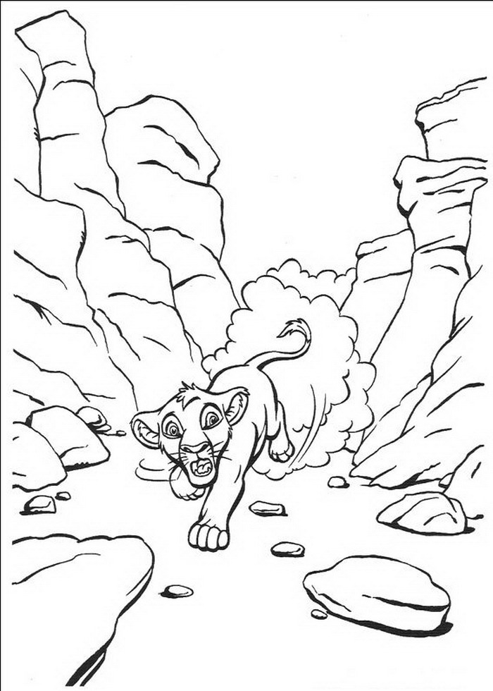 Kids-n-fun.com | Create personal coloring page of Lion King coloring page